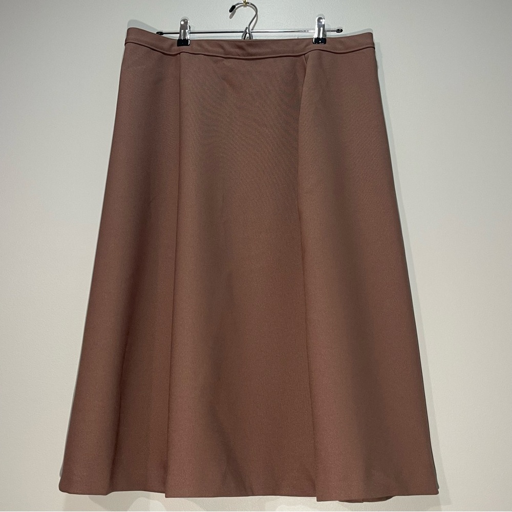 NWT Vintage Levi Strauss Bend Over Skirt Brown Pull-On Size 38 / 22W - Picture 2 of 8